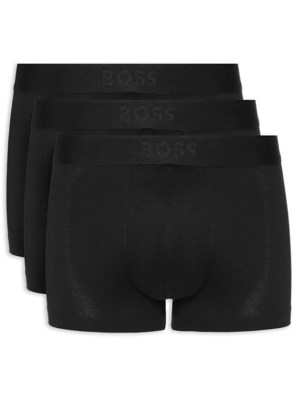Kit De 3 Cuecas Trunk Boss One - Preto