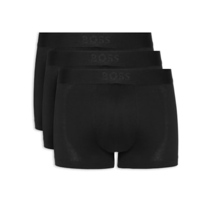 Kit De 3 Cuecas Trunk Boss One - Preto