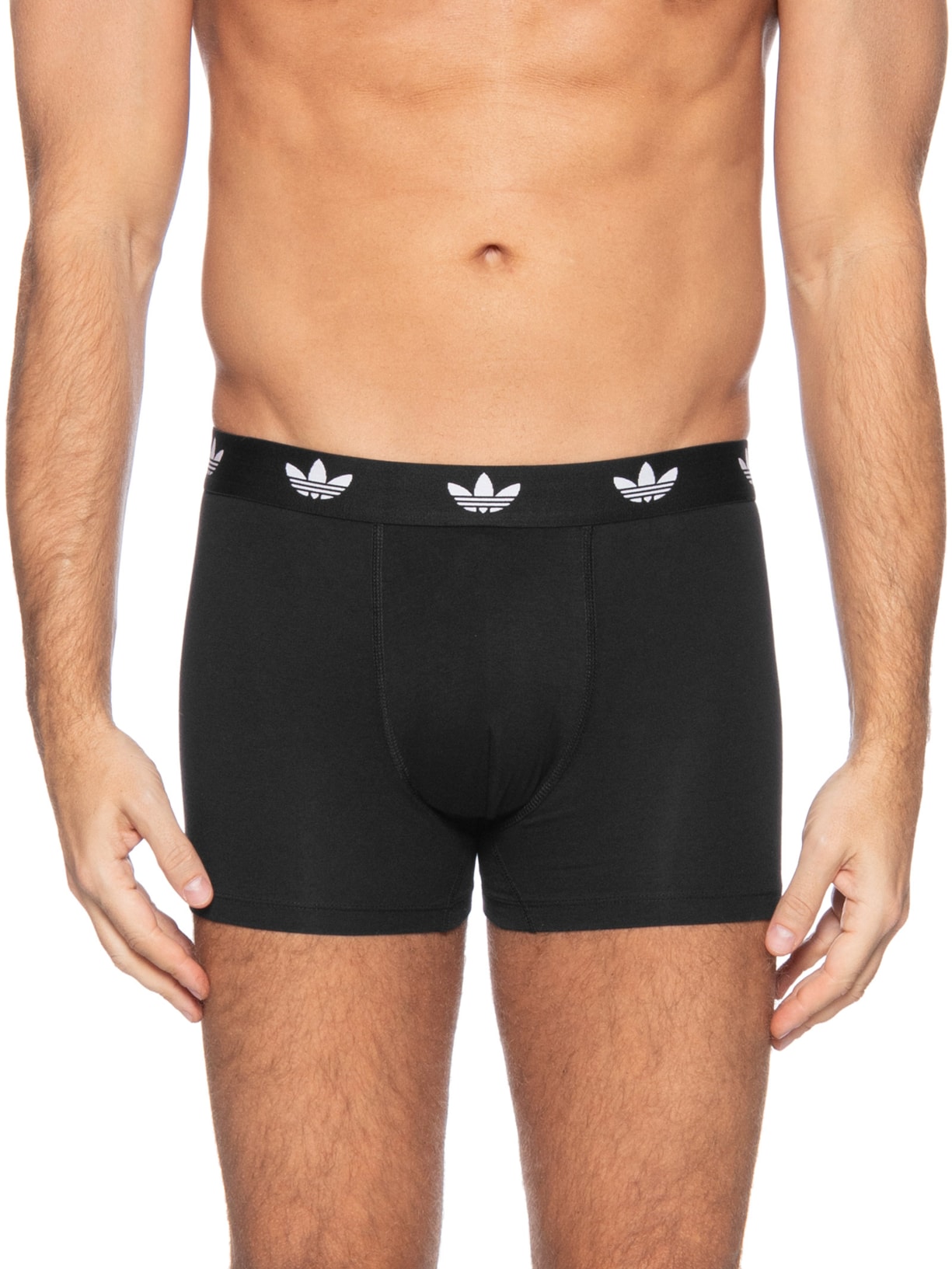 Kit De 3 Cuecas Trunk Comfort Flex Cotton Preto Adidas Originals Underwear