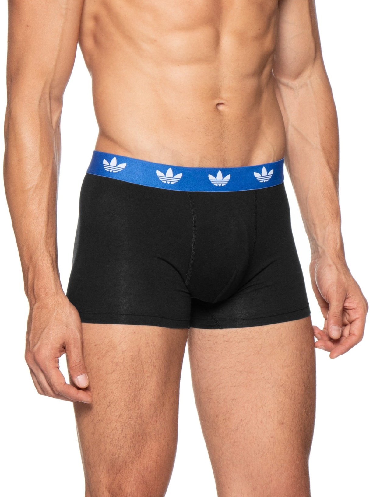 Kit De 3 Cuecas Trunk Comfort Flex Cotton Preto Adidas Originals Underwear
