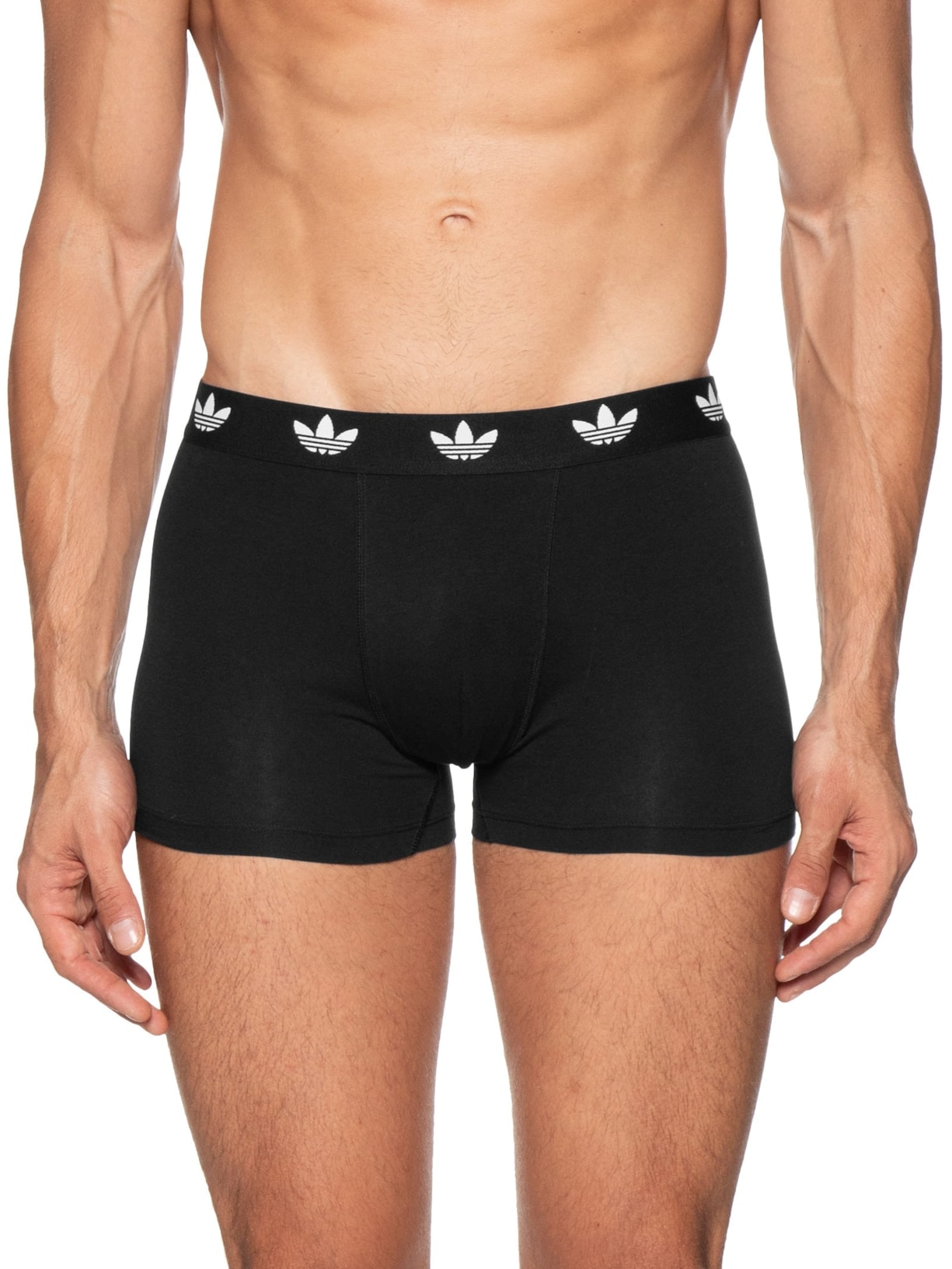 Kit De 3 Cuecas Trunk Comfort Flex Cotton Preto Adidas Originals Underwear