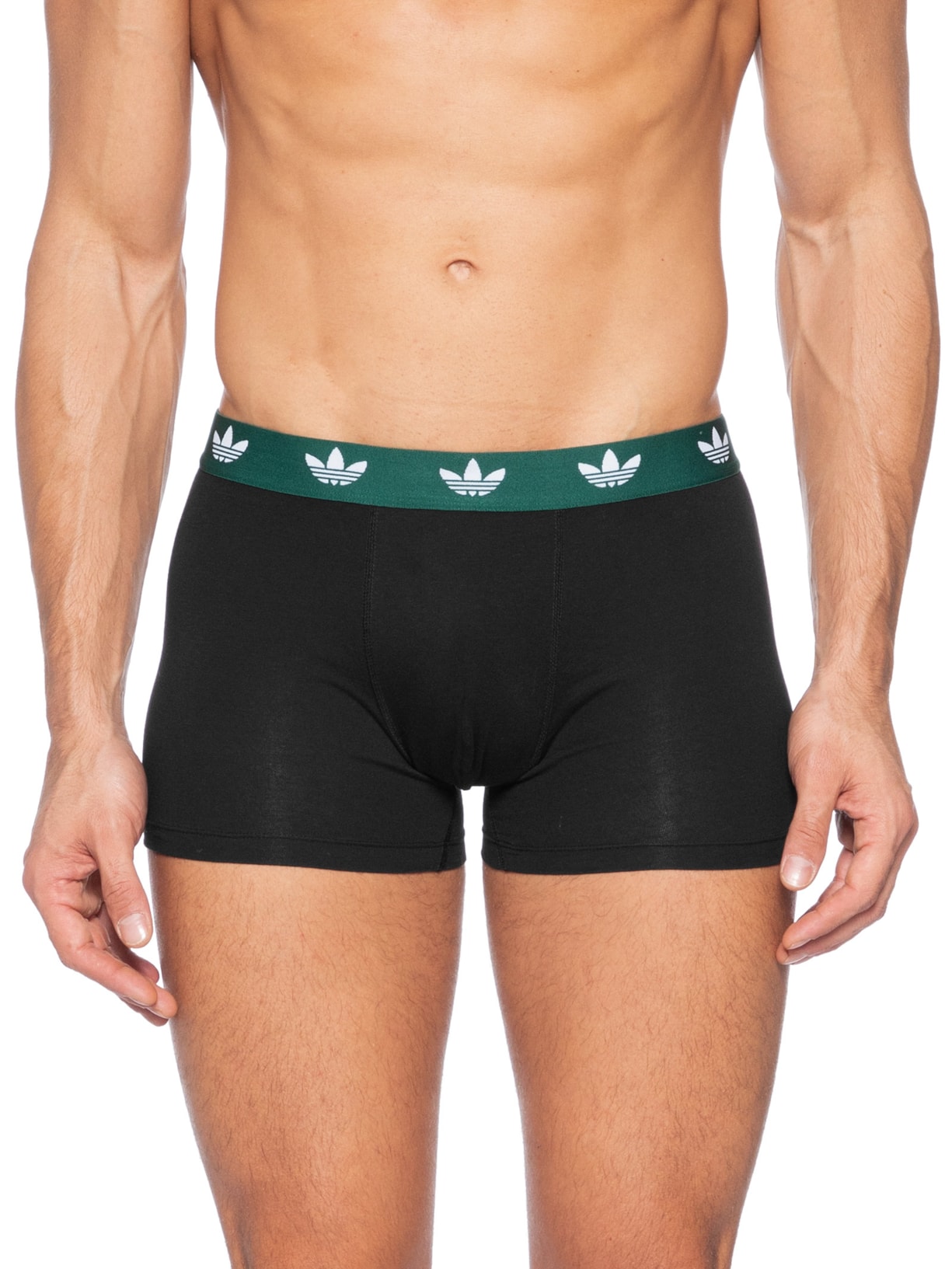 Kit De 3 Cuecas Trunk Comfort Flex Cotton Preto Adidas Originals Underwear