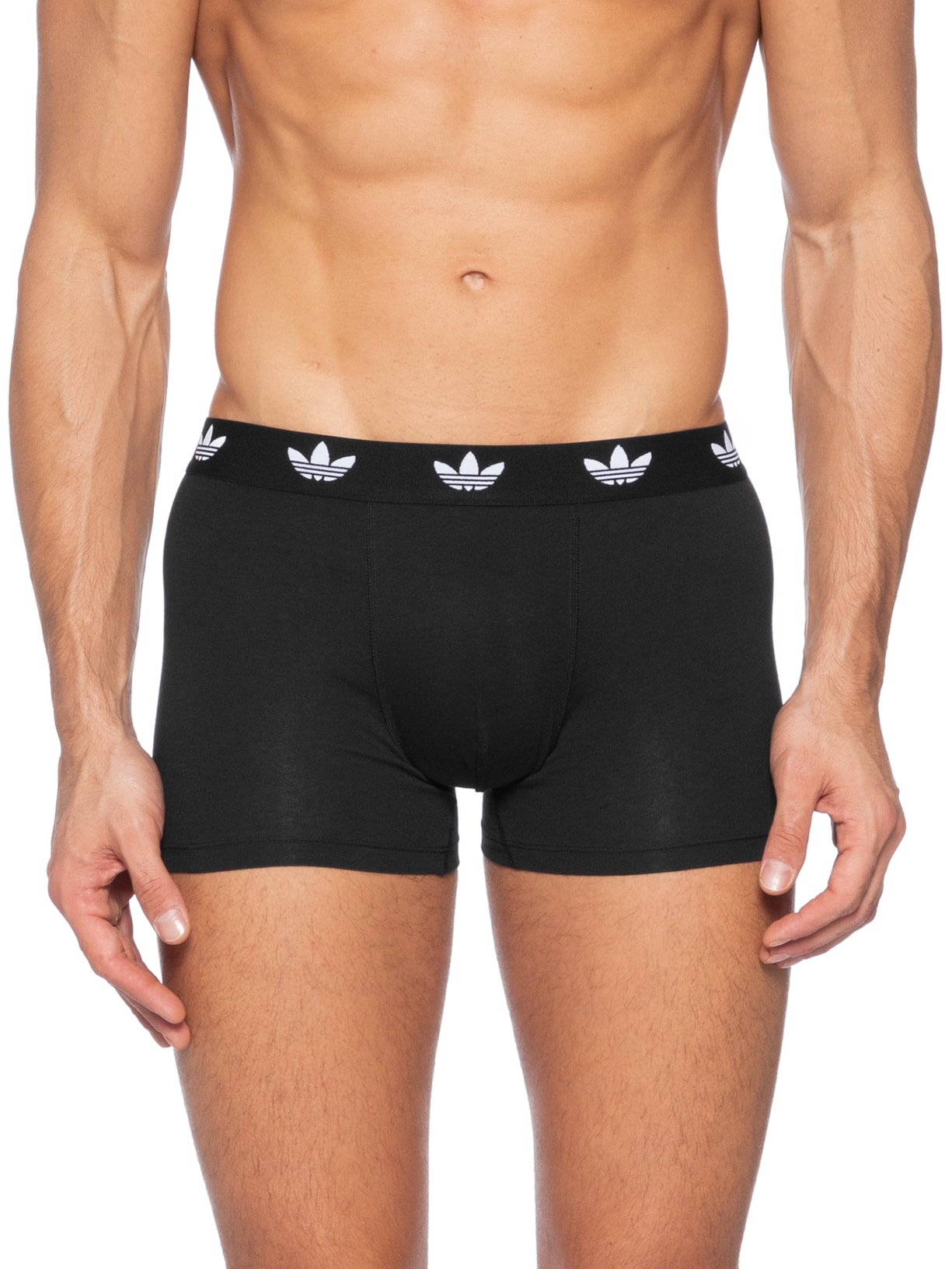 Kit De 3 Cuecas Trunk Comfort Flex Cotton Preto Adidas Originals Underwear
