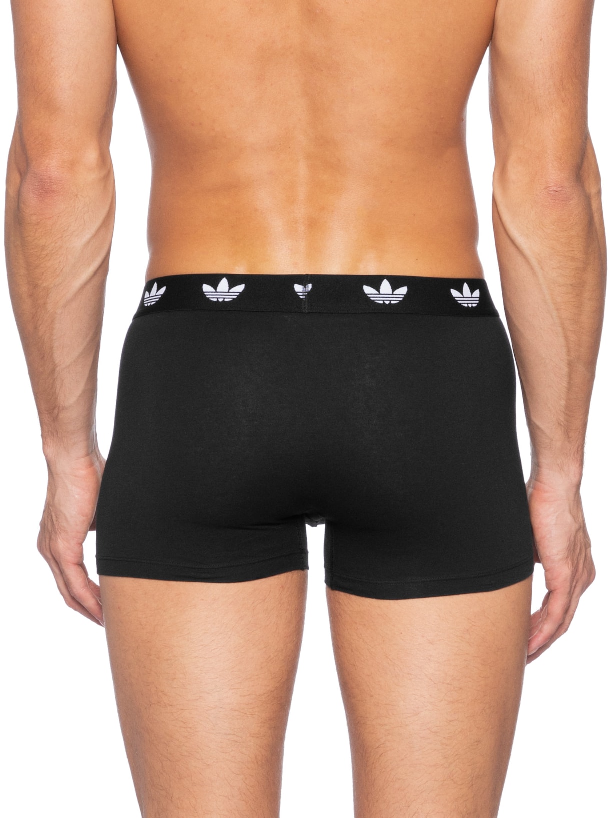 Kit De 3 Cuecas Trunk Comfort Flex Cotton Preto Adidas Originals Underwear