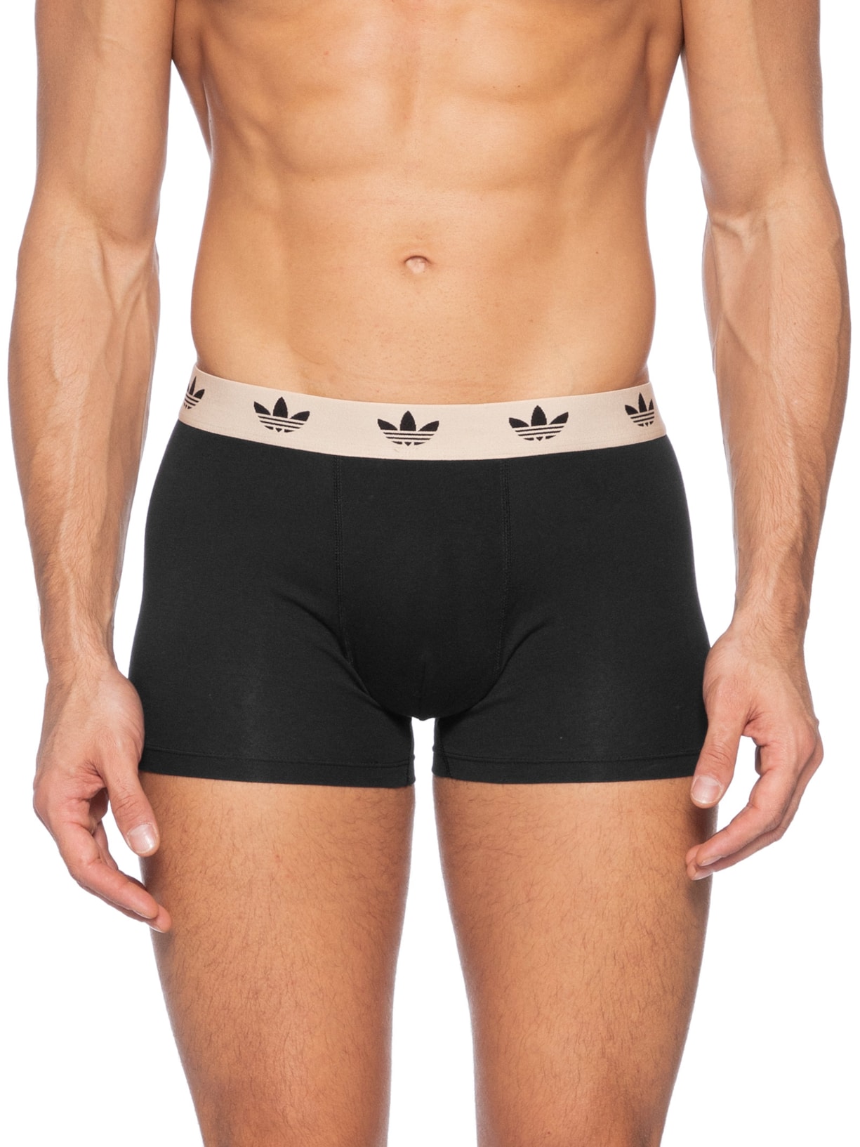 Kit De 3 Cuecas Trunk Comfort Flex Cotton Preto Adidas Originals Underwear