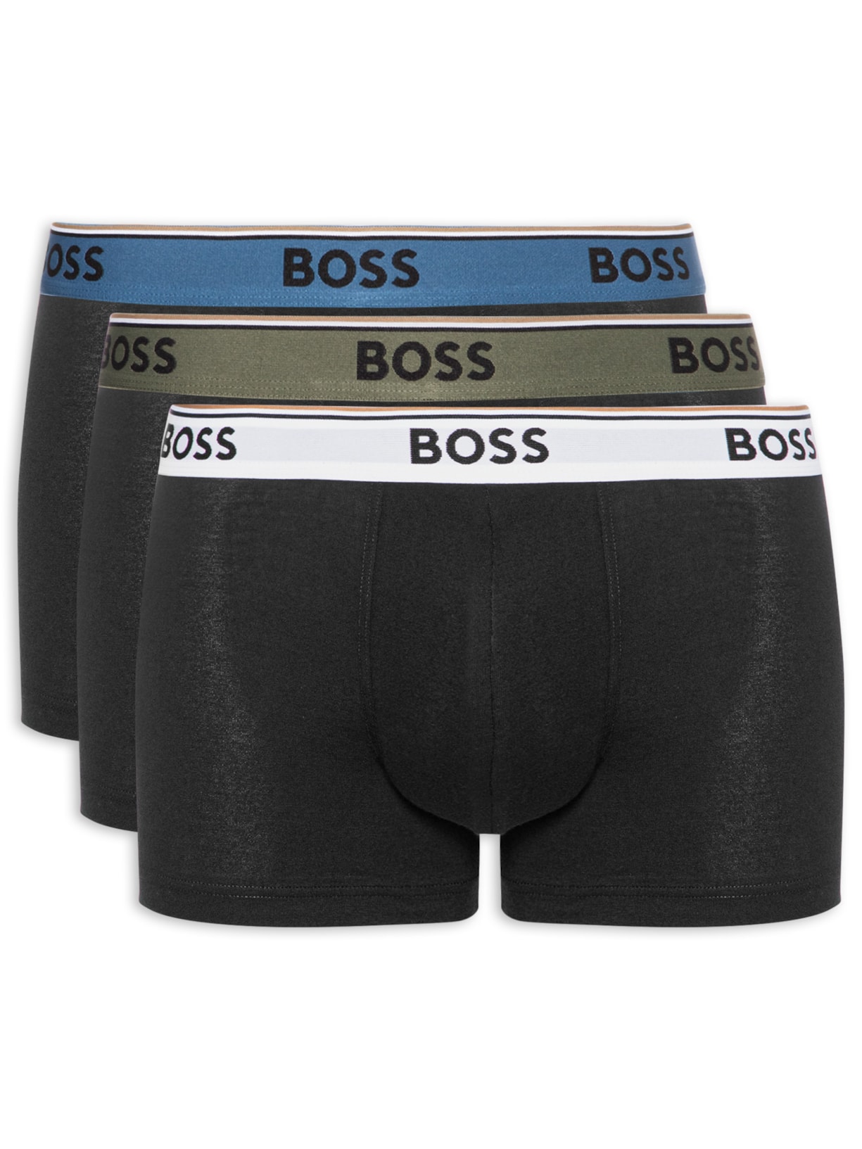 Kit De 3 Cuecas Trunk-Power Preto Boss