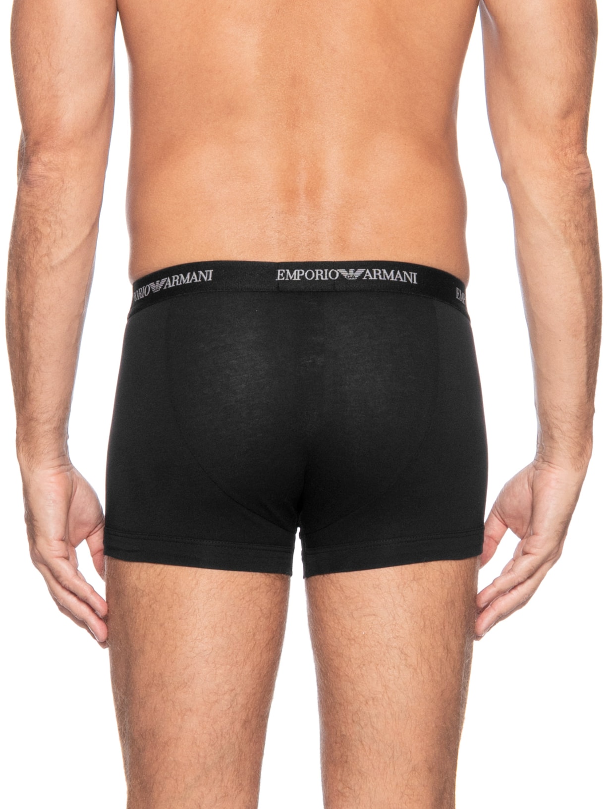 Kit De 3 Cuecas Trunk Preto Emporio Armani Bodywear