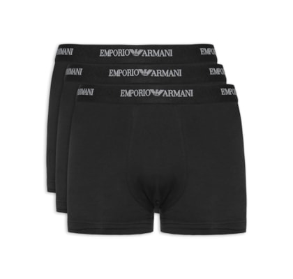 Kit De 3 Cuecas Trunk - Preto