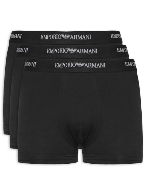 Kit De 3 Cuecas Trunk - Preto