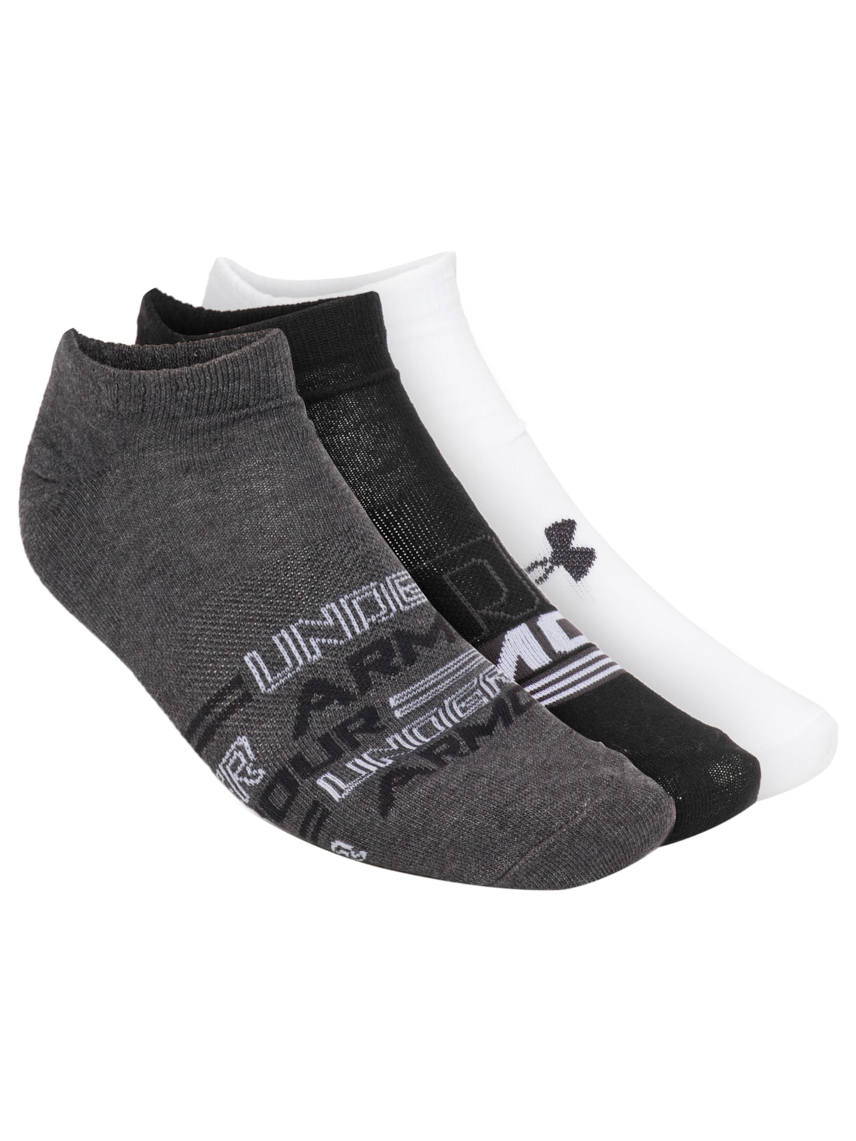 Kit de 3 Meias Masculinas Essentials Cinza Under Armour