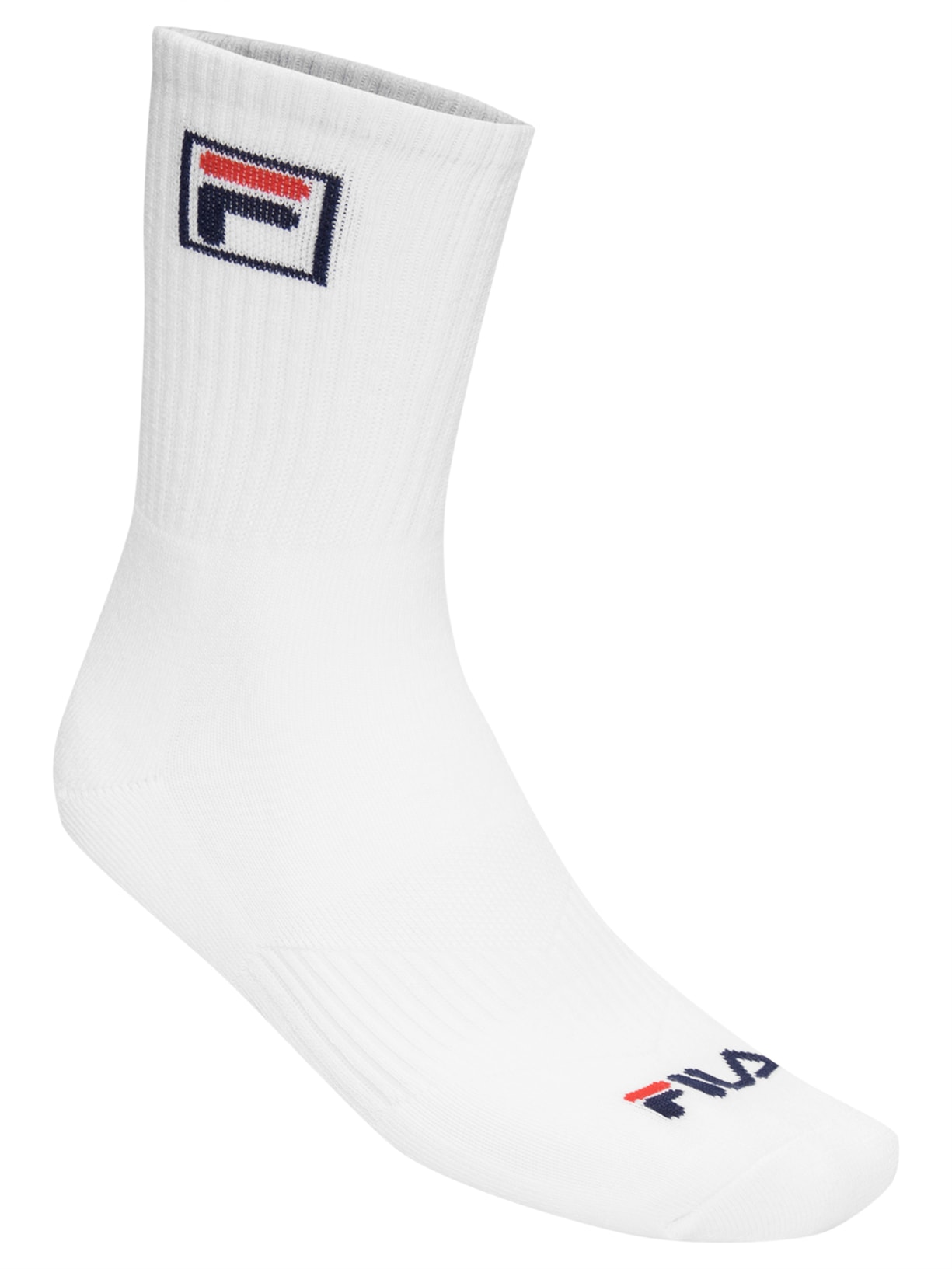 Kit De 3 Meias Masculinas Tripack Cano Alto Branco Fila