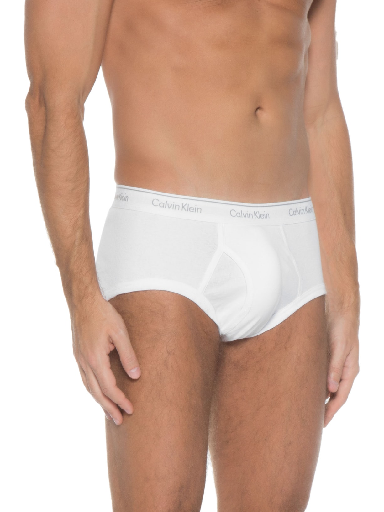 Kit De 4 Cuecas Brief Branco Calvin Klein Underwear