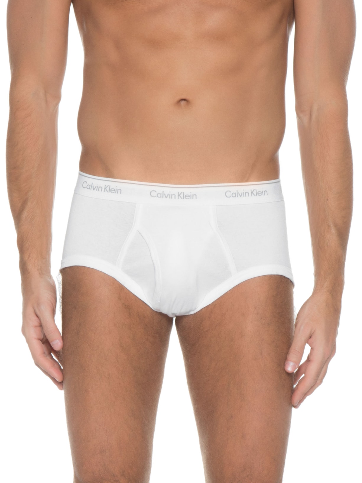 Kit De 4 Cuecas Brief Branco Calvin Klein Underwear