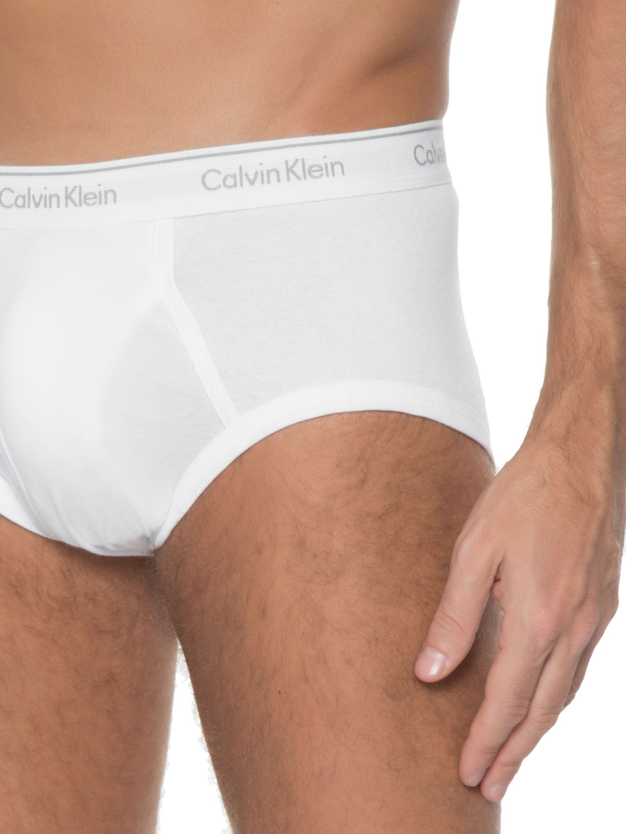 Kit De 4 Cuecas Brief Branco Calvin Klein Underwear