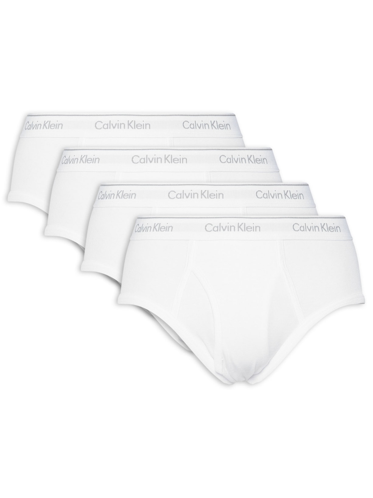 Kit De 4 Cuecas Brief Branco Calvin Klein Underwear