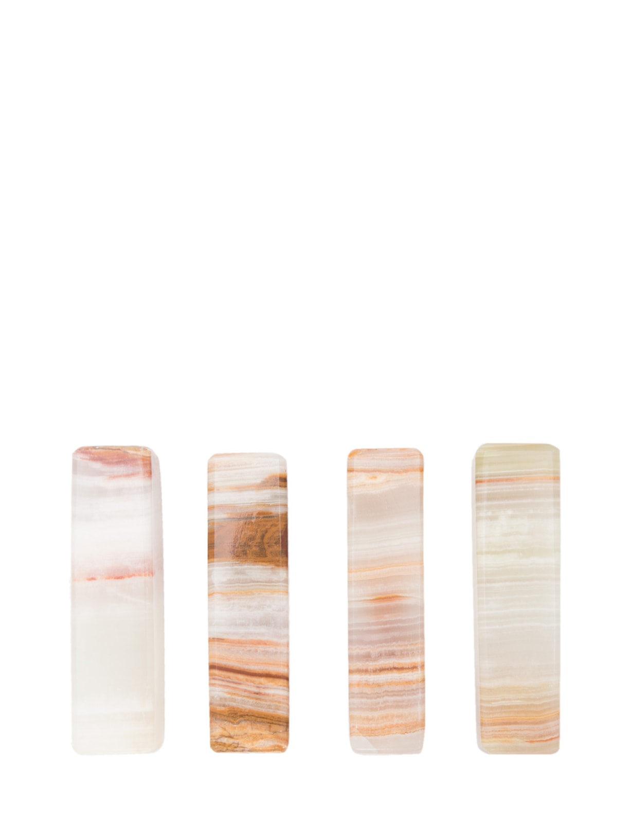 Kit De 4 Descansos De Talher Em Ônix - Bege