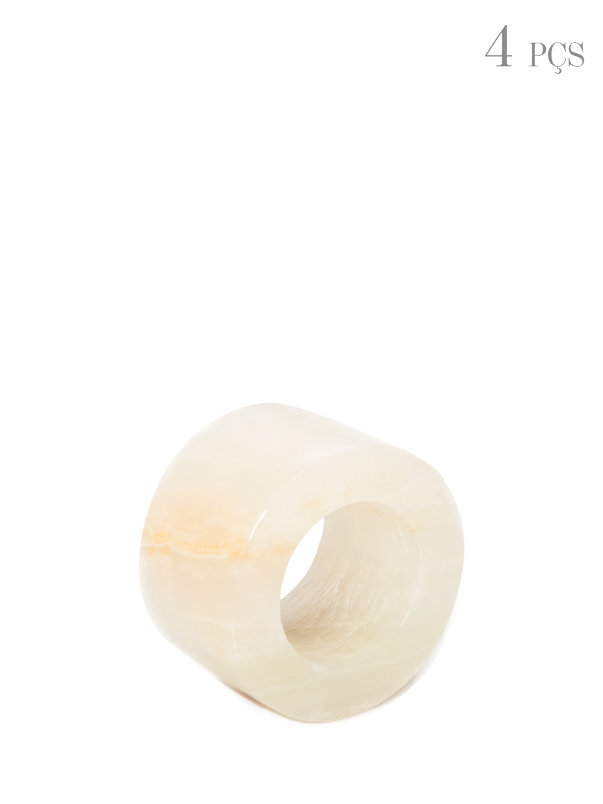 Kit De 4 Porta Guardanapo Ônix - Amarelo