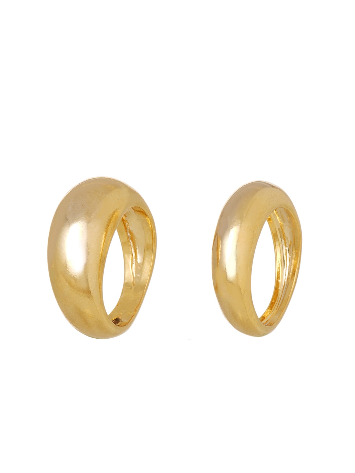 Kit De Anel Feminino Peão Metal - Dourado