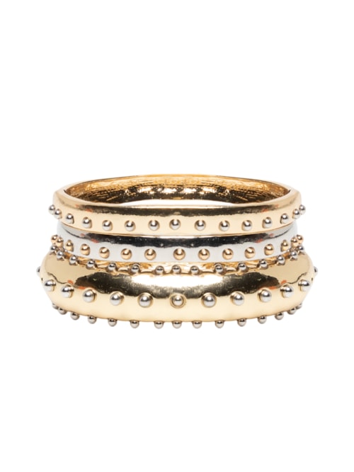 Kit De Braceletes Feminino - Dourado