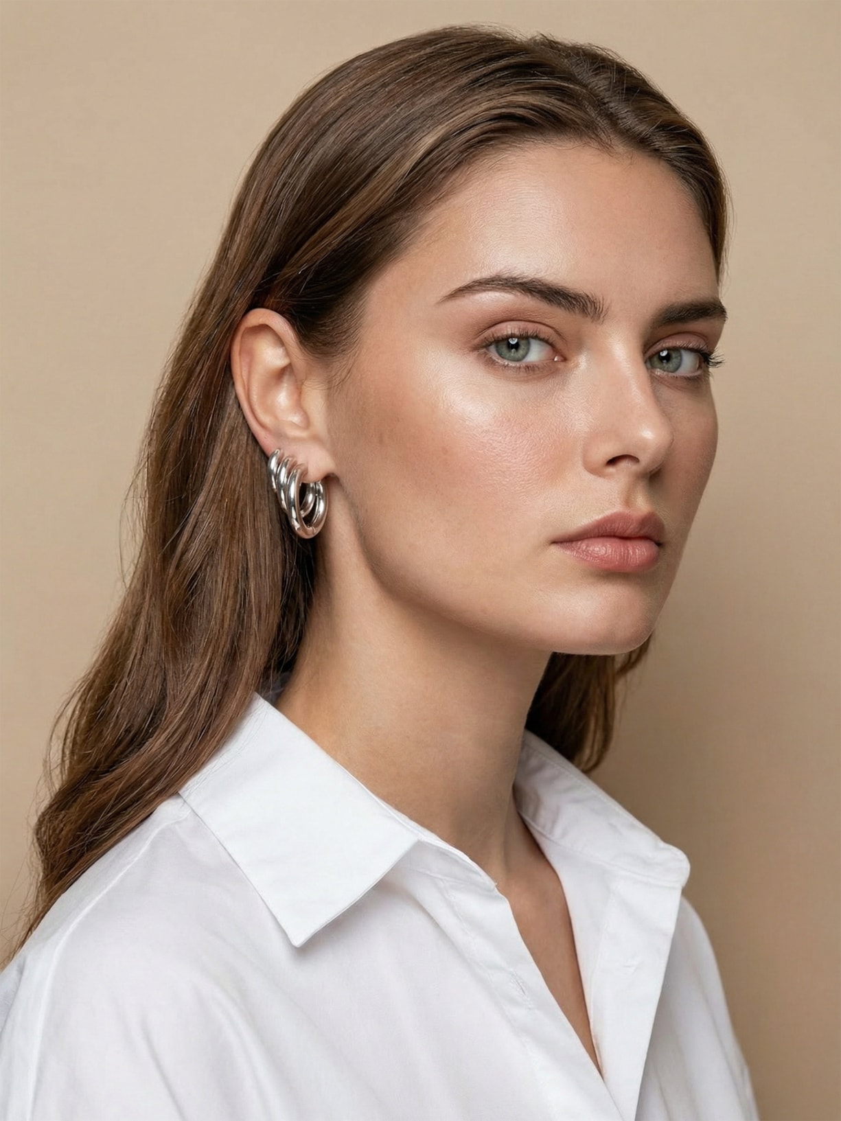 Kit De Brincos Femininos Argolas Básicas Prateado Basiq