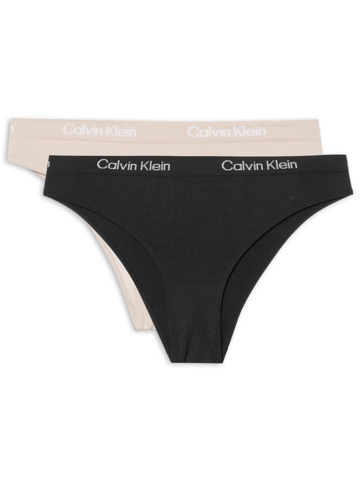 Kit De Calcinhas Tanga Microfibra Seamless 2 Peças - Preto