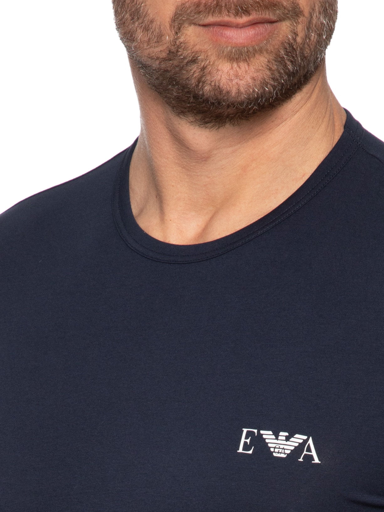 Kit De Camiseta Masculina 2 Peças Manga Curta Parte Alta Emporio Armani Bodywear