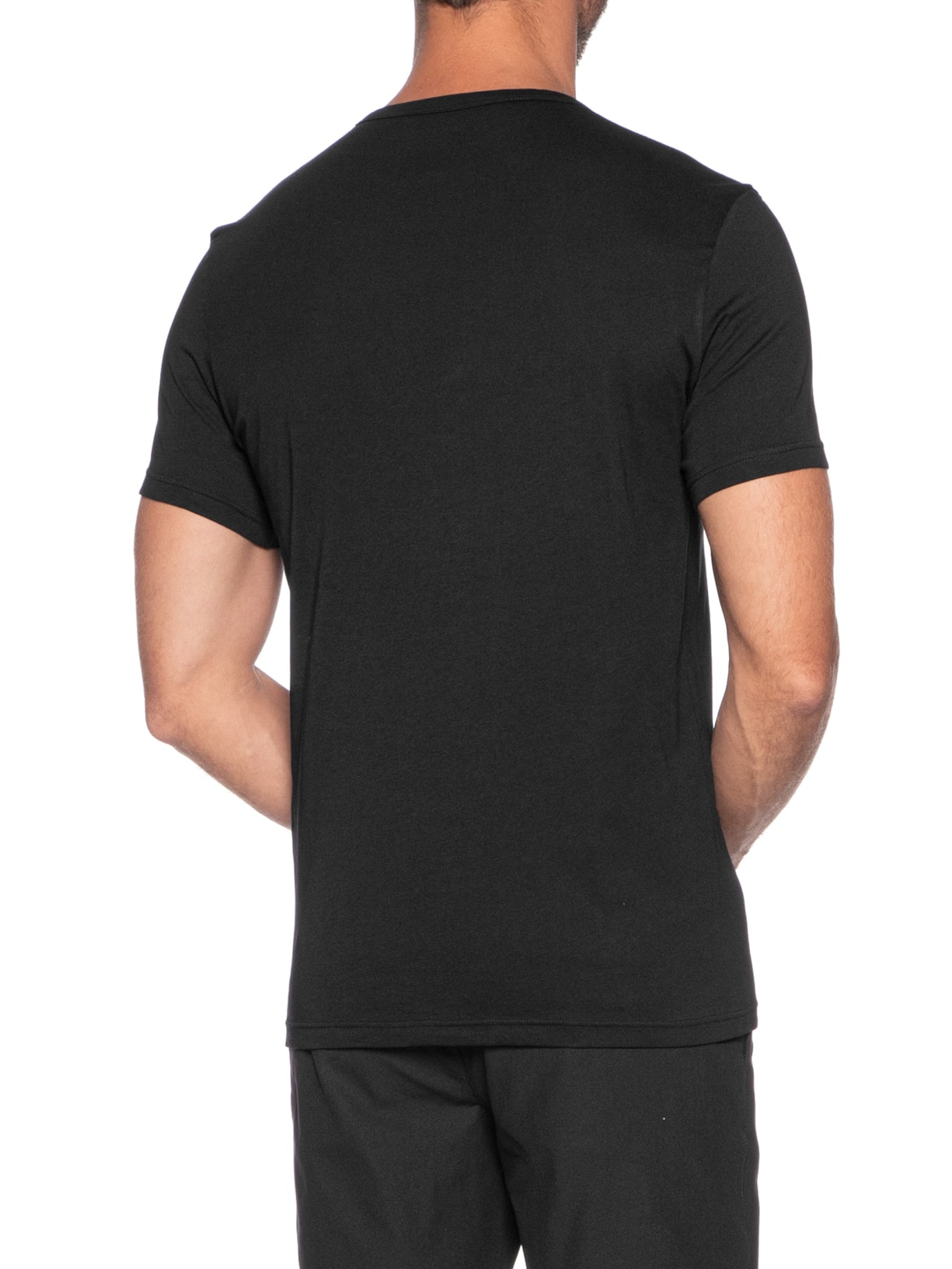Kit De Camiseta Masculina 2 Peças Mc Crew Neck Preto Emporio Armani Bodywear