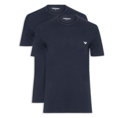 Kit De Camiseta Masculina 2 Peças Mc Parte Alta - Azul