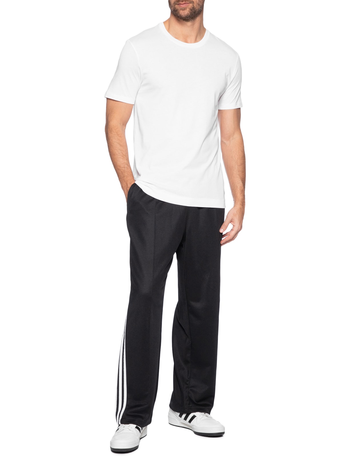 Kit De Camisetas Comfort Core Cotton Branco Adidas Originals Underwear