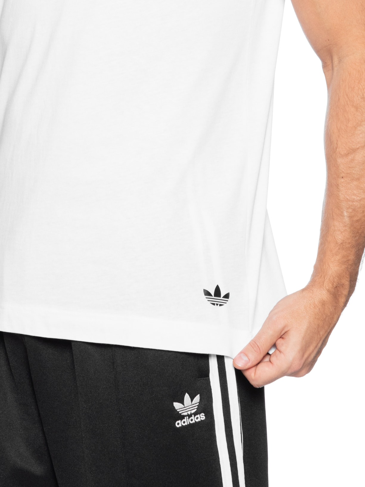 Kit De Camisetas Comfort Core Cotton Branco Adidas Originals Underwear