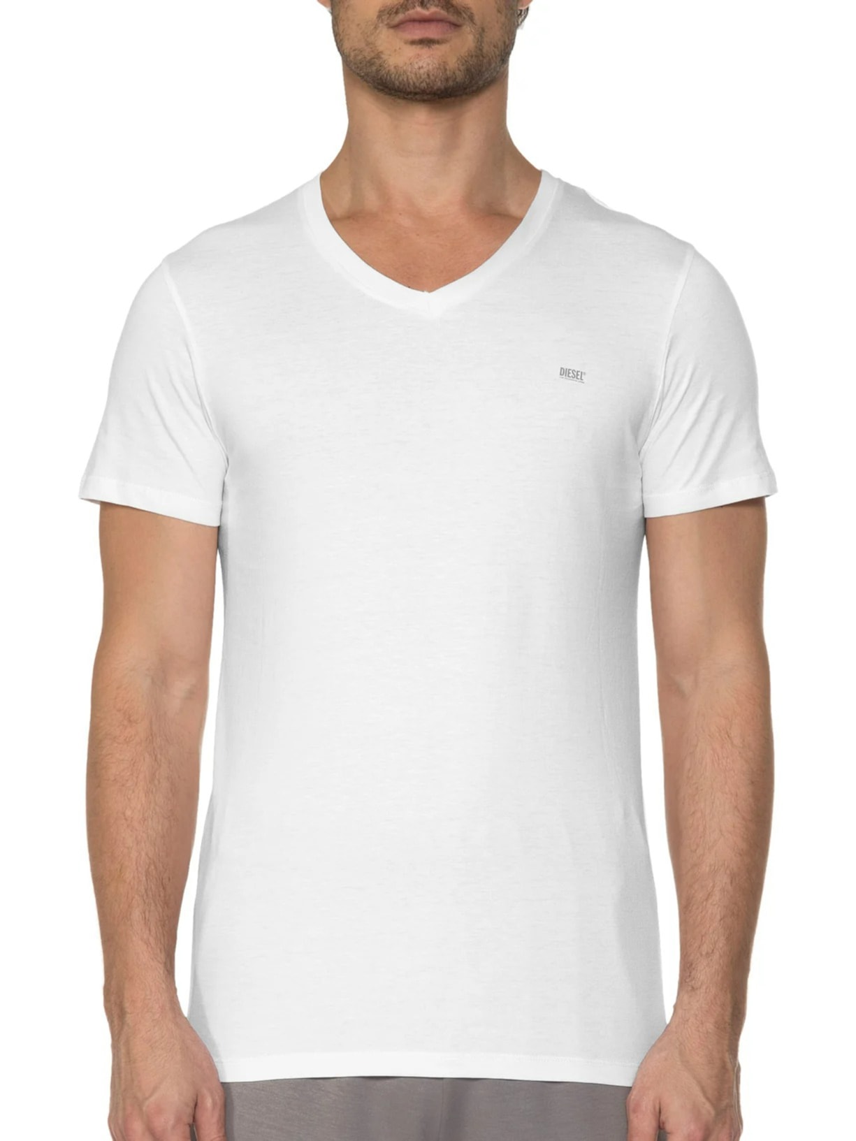 Kit De Camisetas Masculina 2 Peças Branco Diesel