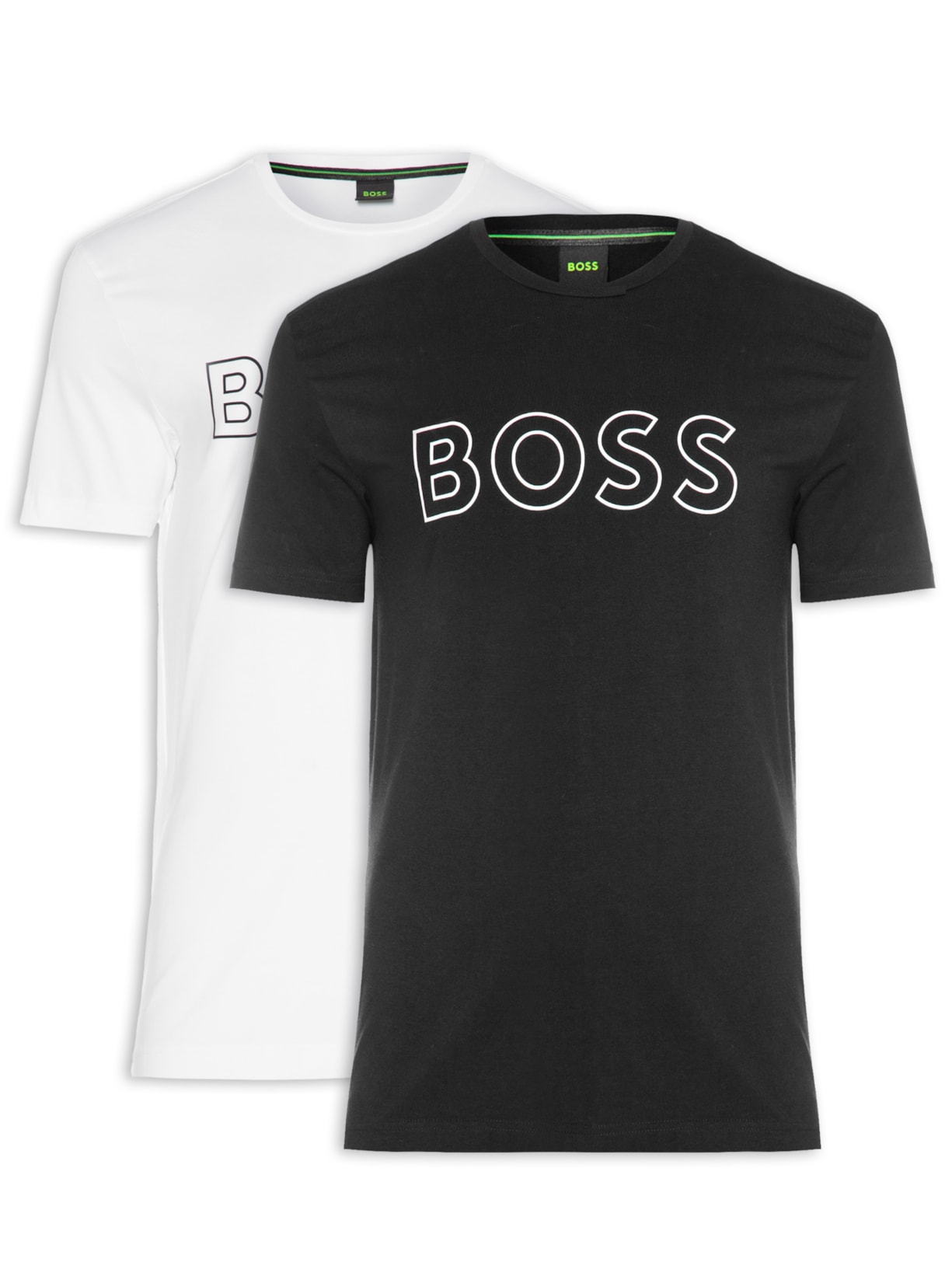 Kit De Camisetas Masculina 2 Peças - Preto