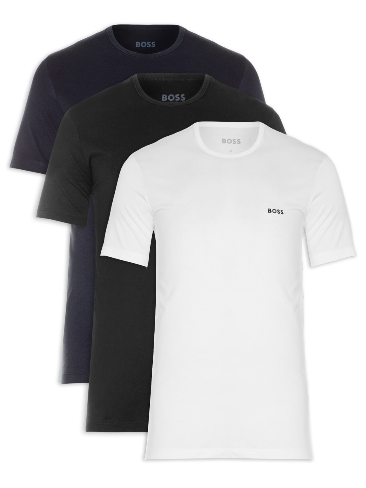 Kit De Camisetas Masculina 3 Peças Classic Boss