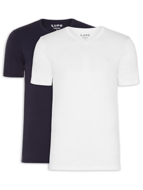 Kit De Camisetas Masculina Am Algodão 2 Peças