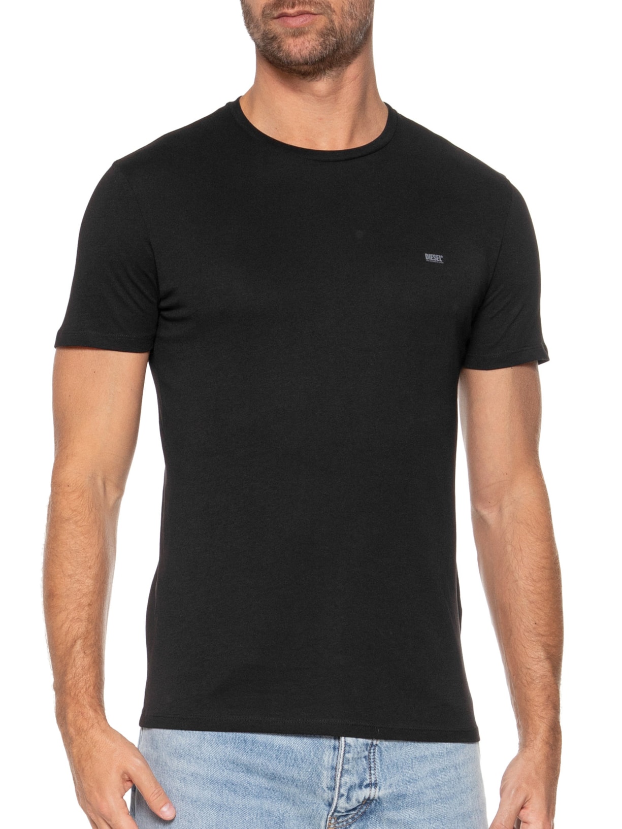 Kit De Camisetas Masculina Em Algodão 3 Peças Diesel