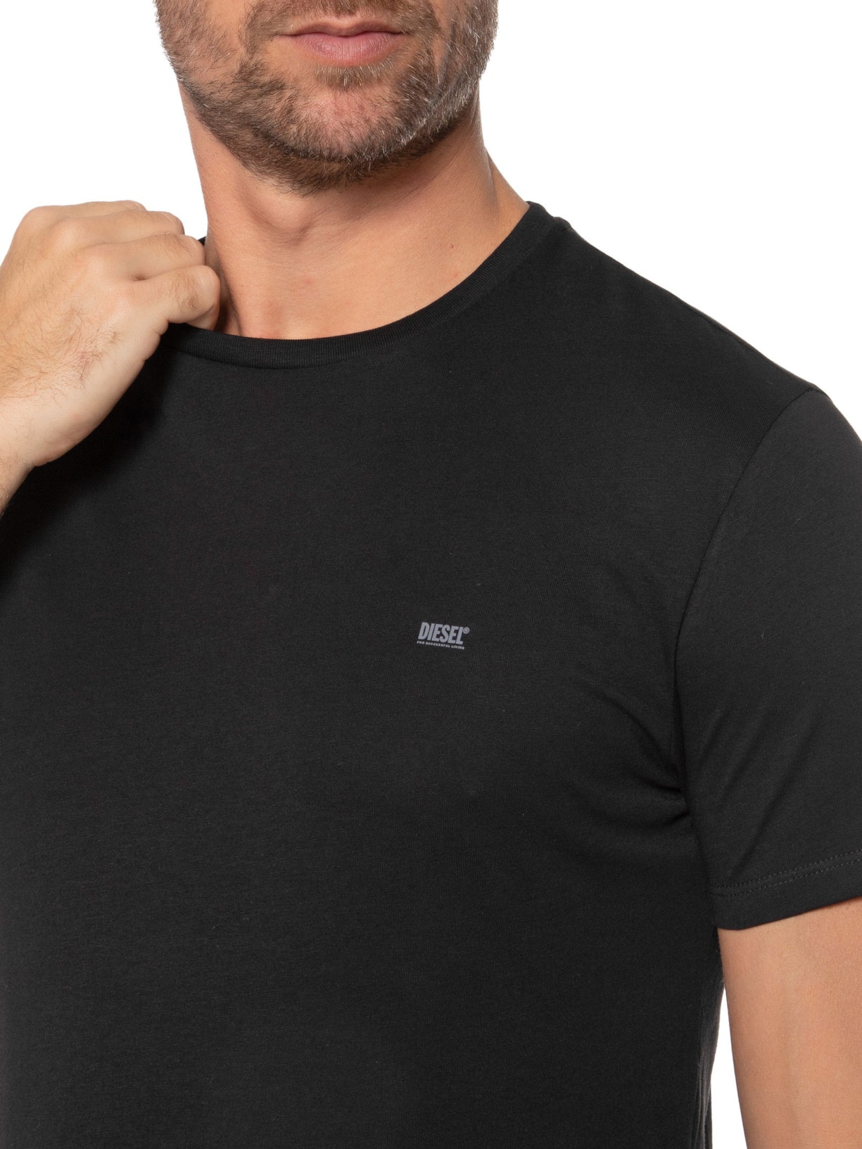 Kit De Camisetas Masculina Em Algodão 3 Peças Diesel