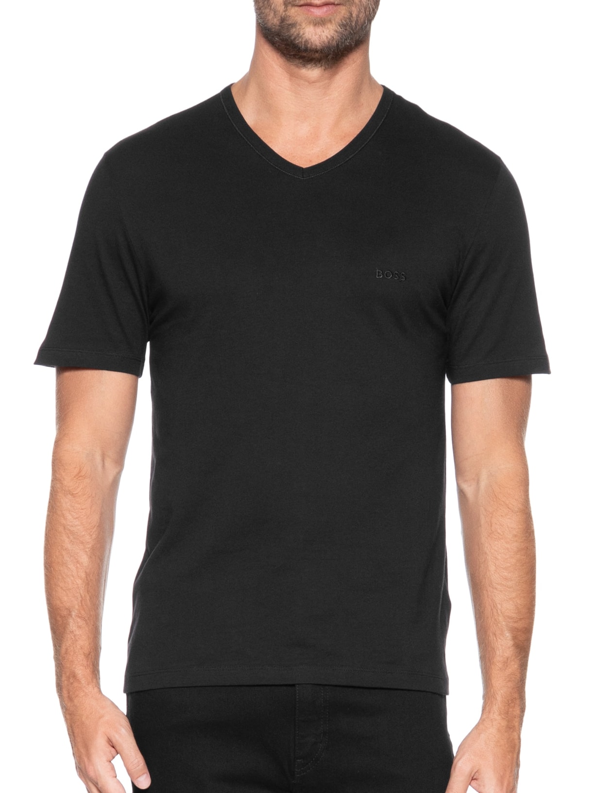 Kit De Camisetas Masculina Gola V 3 Peças Classic Sortido Boss