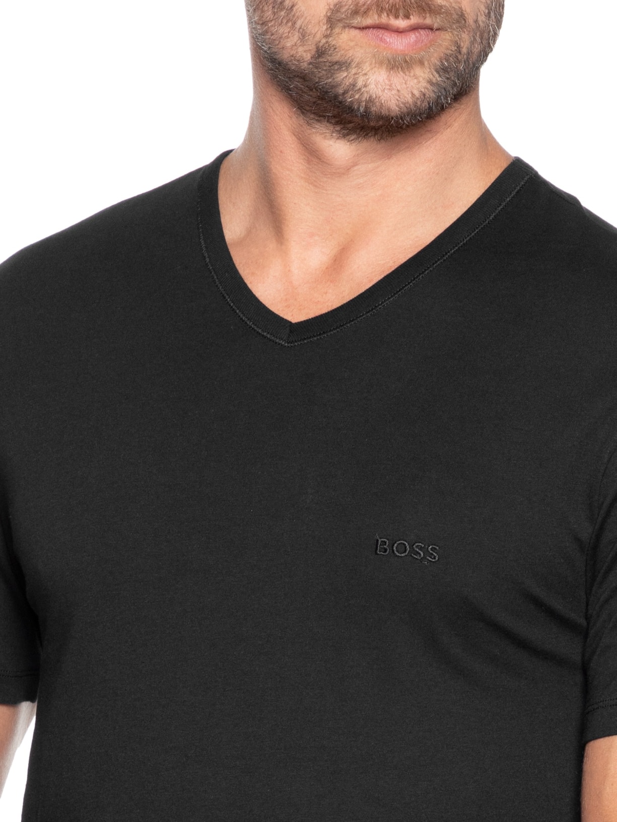 Kit De Camisetas Masculina Gola V 3 Peças Classic Sortido Boss