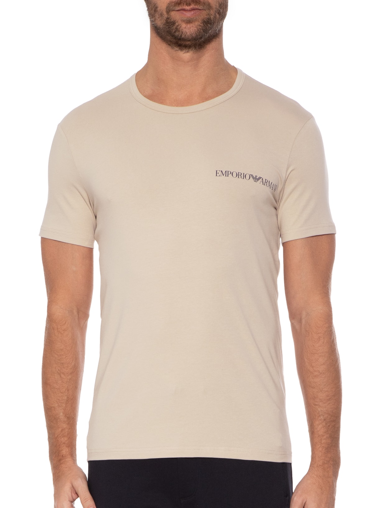 Kit De Camisetas Masculina Knit 2 Peças Emporio Armani Bodywear