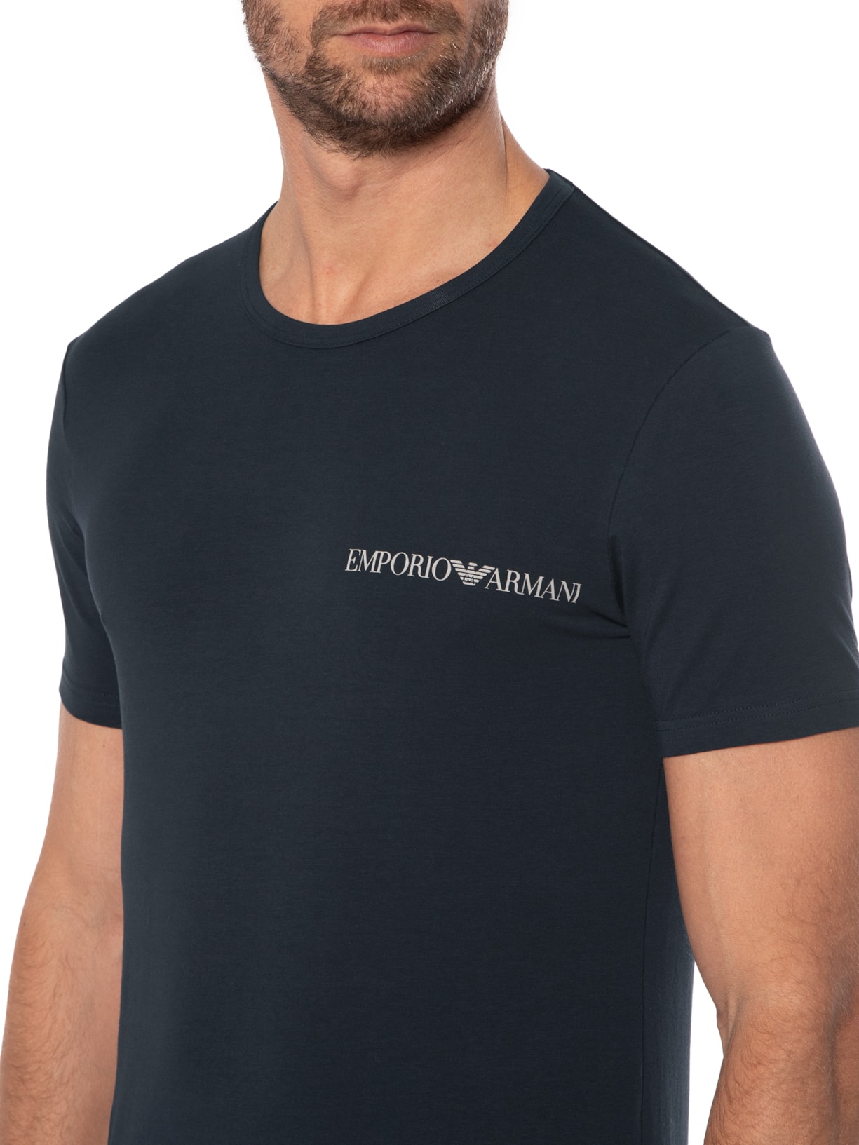 Kit De Camisetas Masculina Knit 2 Peças Emporio Armani Bodywear