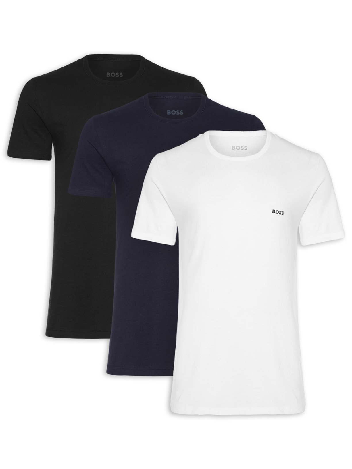 Kit de Camisetas Masculina Rn Classic 3 Peças Boss