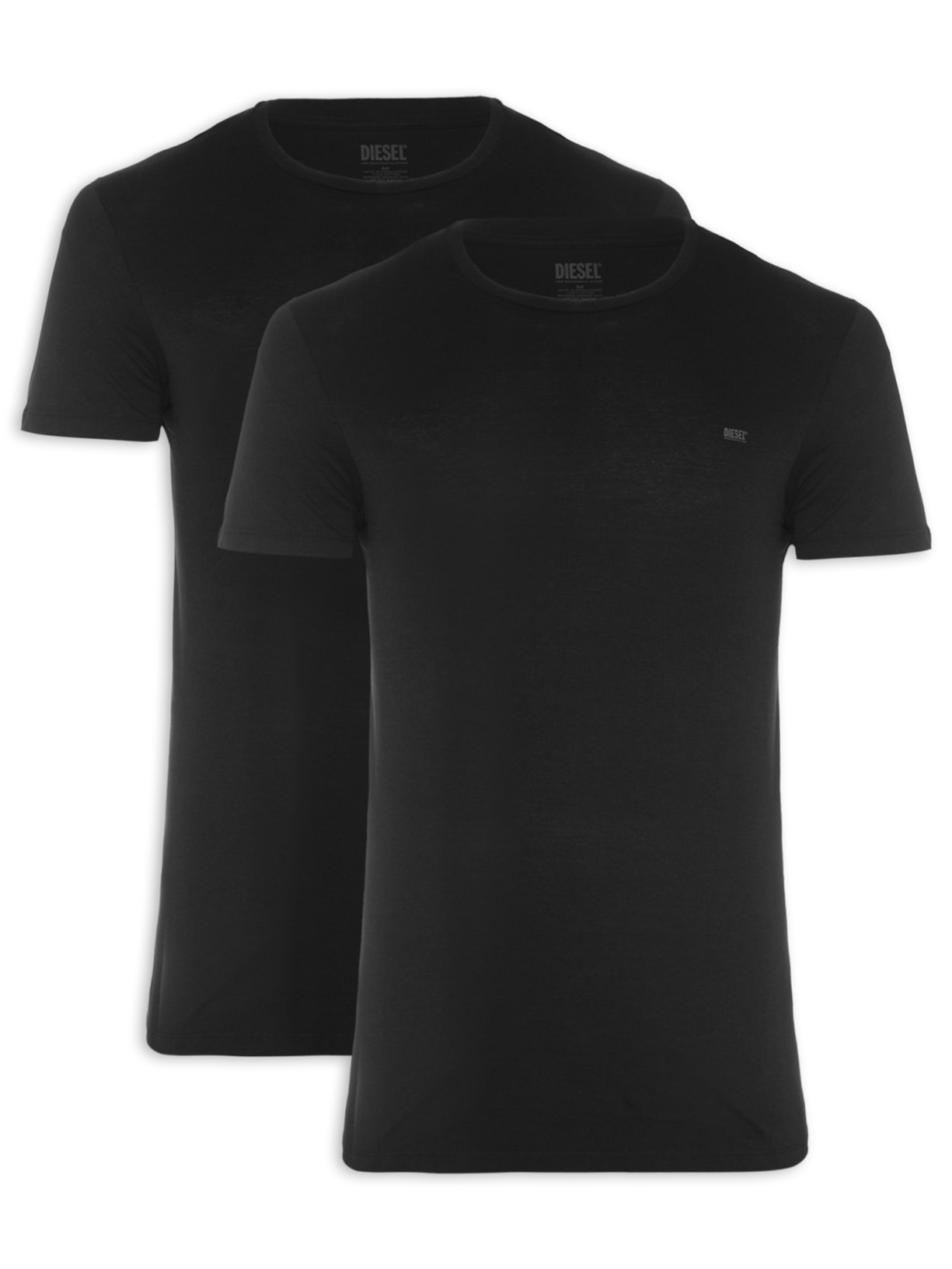 Kit De Camisetas Masculina Umtee Randal Tube 2 Peças - Preto