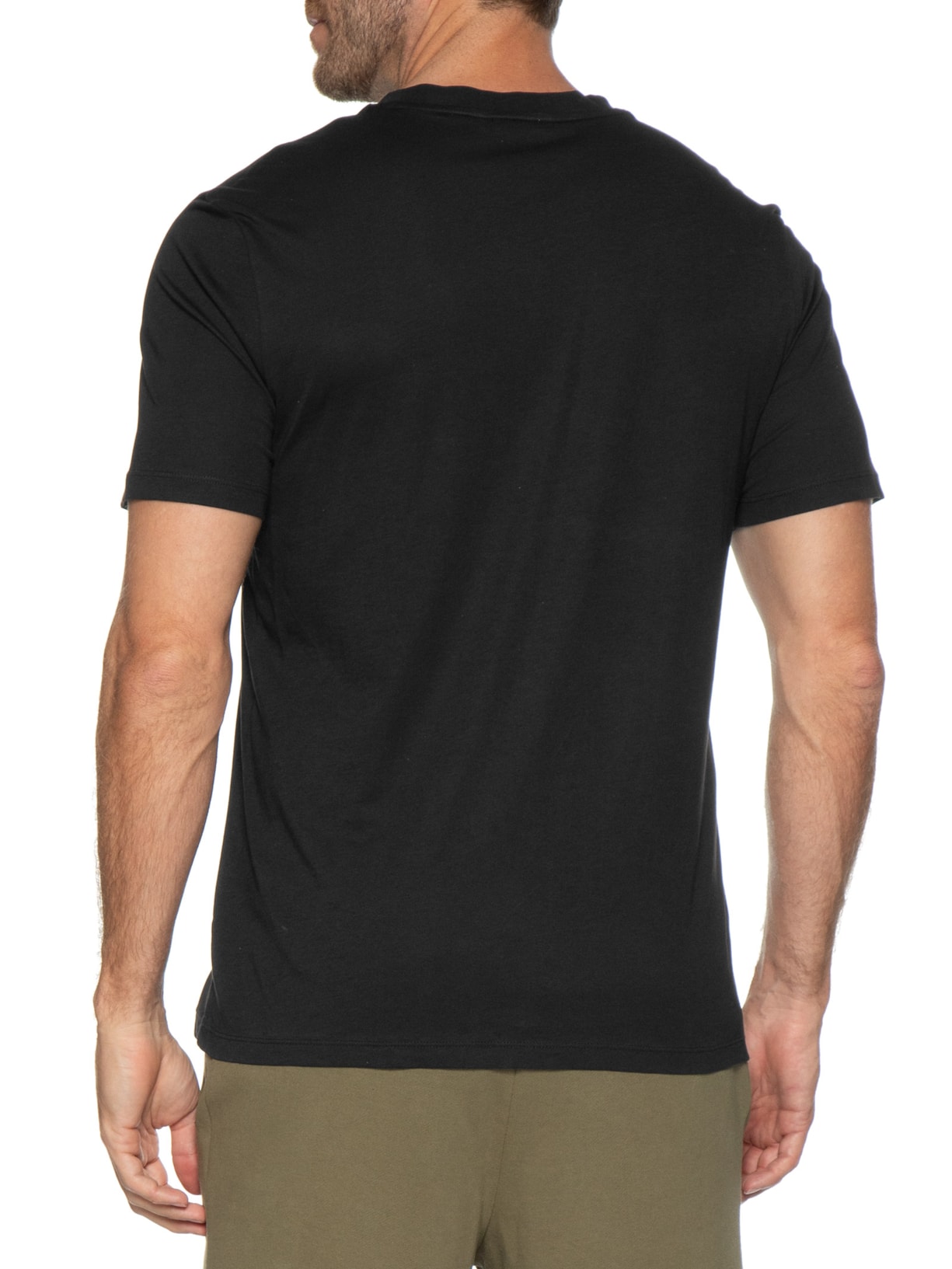 Kit De Camisetas Masculinas 2 Peças Crew Neck Preto Hugo