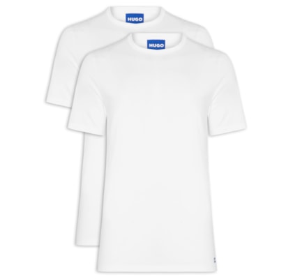 Kit De Camisetas Masculinas 2 Peças Naolo - Branco