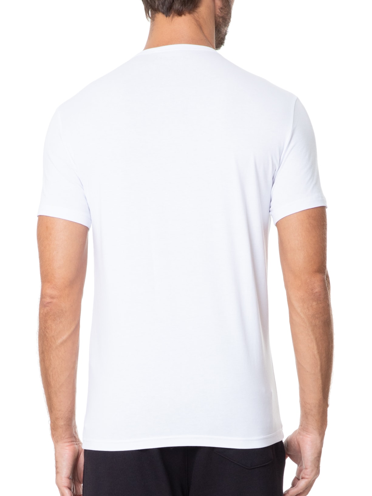 Kit De Camisetas Masculinas 2 Unidades Azul Emporio Armani Bodywear