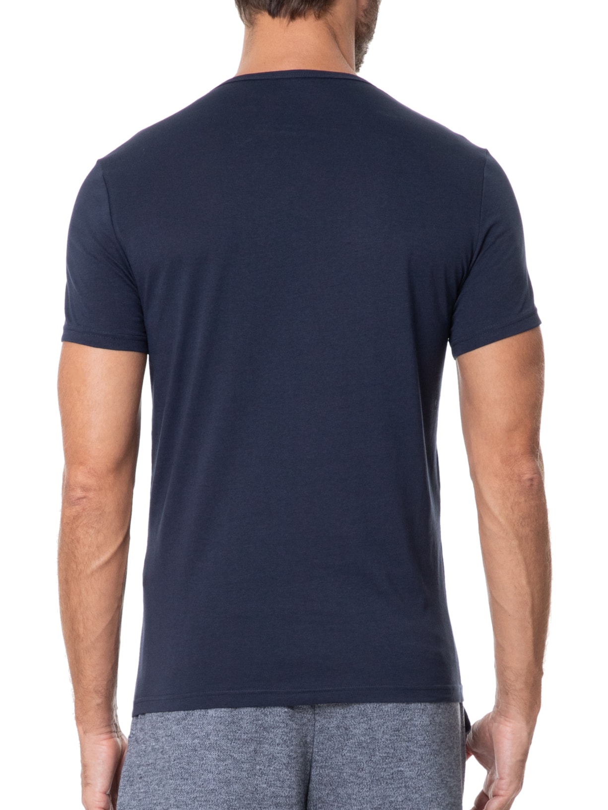 Kit De Camisetas Masculinas 2 Unidades Azul Emporio Armani Bodywear