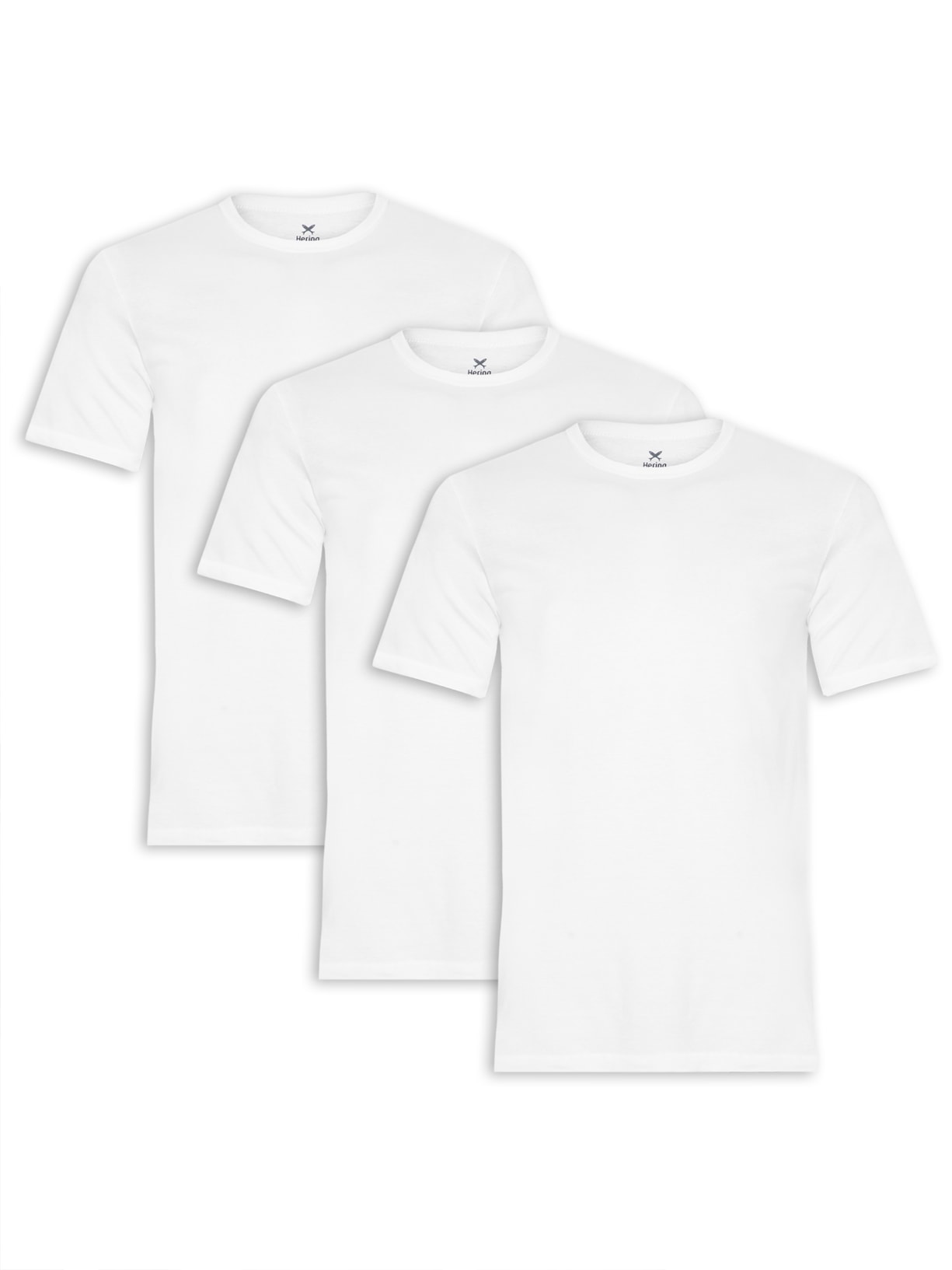 Kit De Camisetas Masculinas 3 Peças - Branco