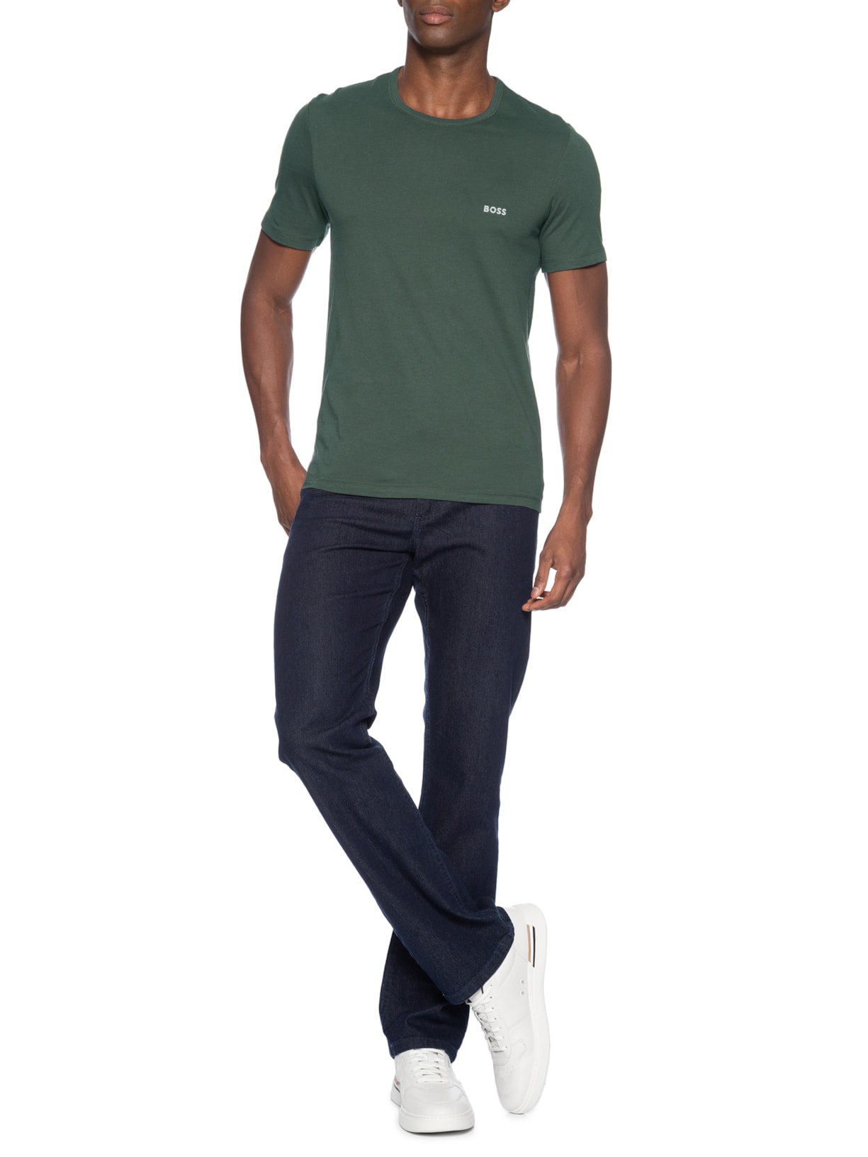 Kit De Camisetas Masculinas 3 Peças Classic Boss