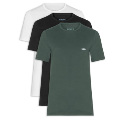 Kit De Camisetas Masculinas 3 Peças Classic