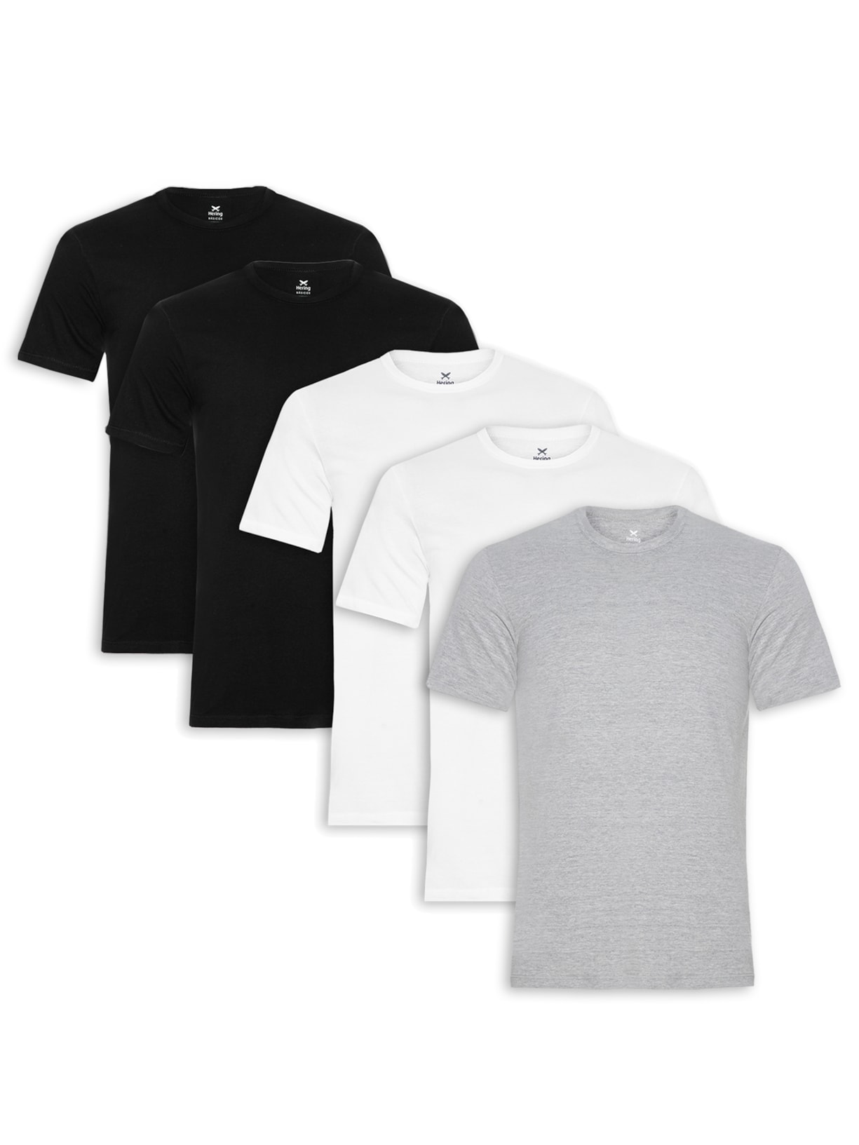 Kit De Camisetas Masculinas 5 Peças